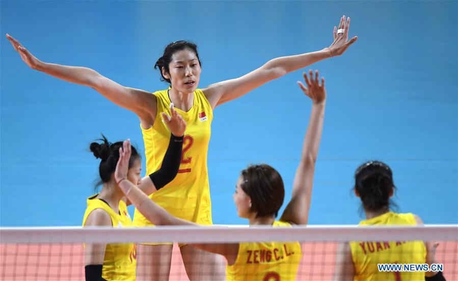 (SP)INDONESIA-JAKARTA-ASIAN GAMES-WOMEN'S VOLLEYBALL-CHINA VS SOUTH KOREA