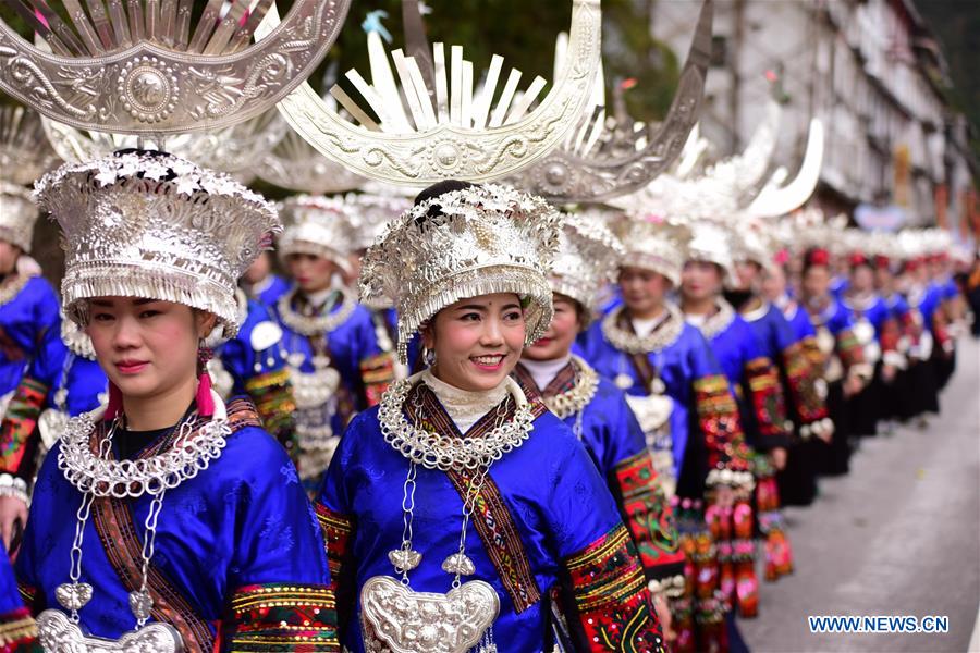 #CHINA-GUIZHOU-MIAO ETHNIC GROUP-NEW YEAR-CELEBRATION (CN)