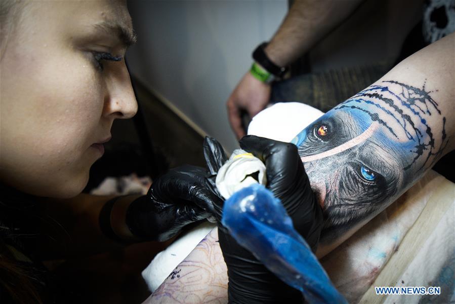 POLAND-WARSAW-TATTOO