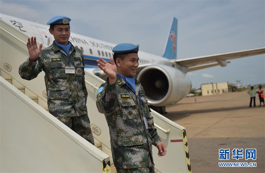 （國際）（2）中國駐南蘇丹維和步兵營受傷戰(zhàn)士姚道祥、吳樂重返戰(zhàn)位