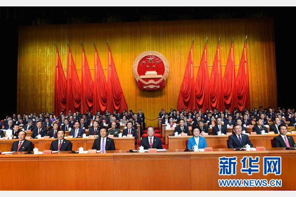 10月1日，慶祝中華人民共和國成立66周年暨新疆維吾爾自治區(qū)成立60周年大會(huì)在新疆人民會(huì)堂隆重舉行。 新華社記者 饒愛民 攝