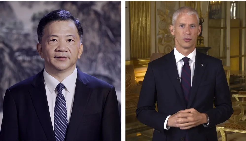 中宣部副部長，中央廣播電視總臺臺長、  總編輯慎海雄與法國文化部部長弗蘭克&middot;里斯特  共同宣布項目啟動