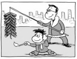 春節(jié)若遇霧霾，煙花怎么放？