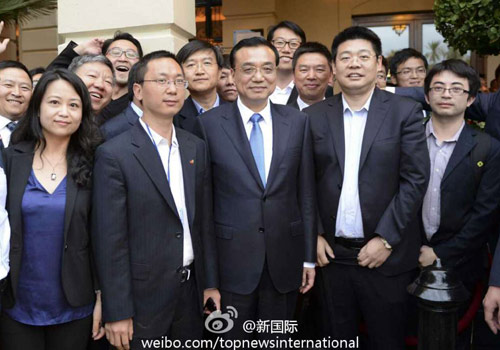 李克強(qiáng)：在非中企了解當(dāng)?shù)匚幕拍茉「?。圖片來源：&ldquo;新國際&rdquo;微博。