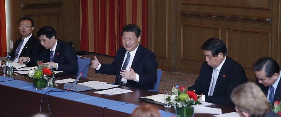 習(xí)近平同德國漢學(xué)家、孔子學(xué)院教師代表和學(xué)習(xí)漢語的學(xué)生代表座談